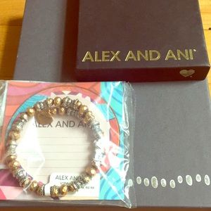 Alex and Ani Aztec Wrap, two tone